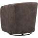 Dax Havana Dark Brown Swivel Lounge Chair, Swivel
